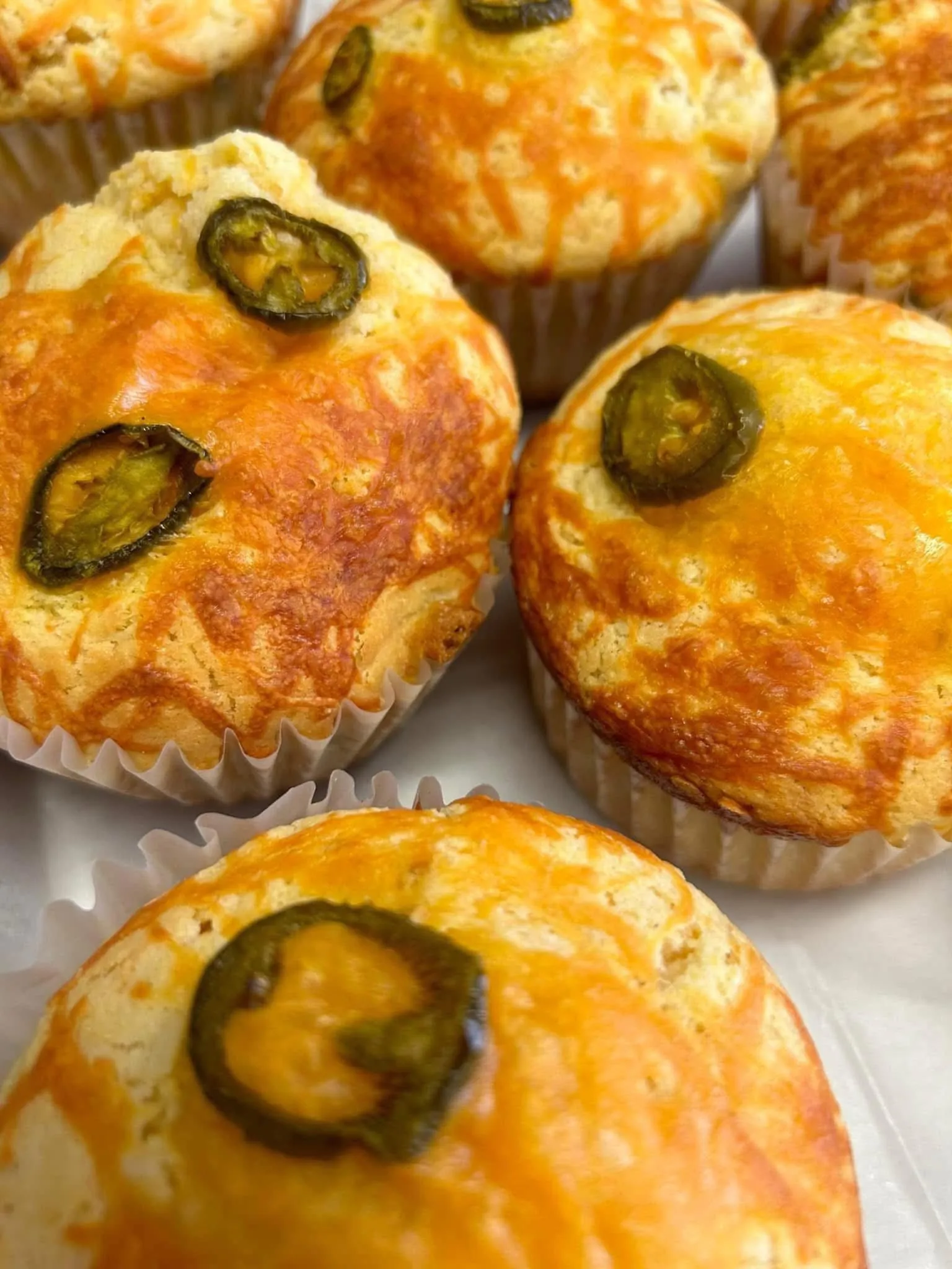 Jalapeño cheddar muffins
